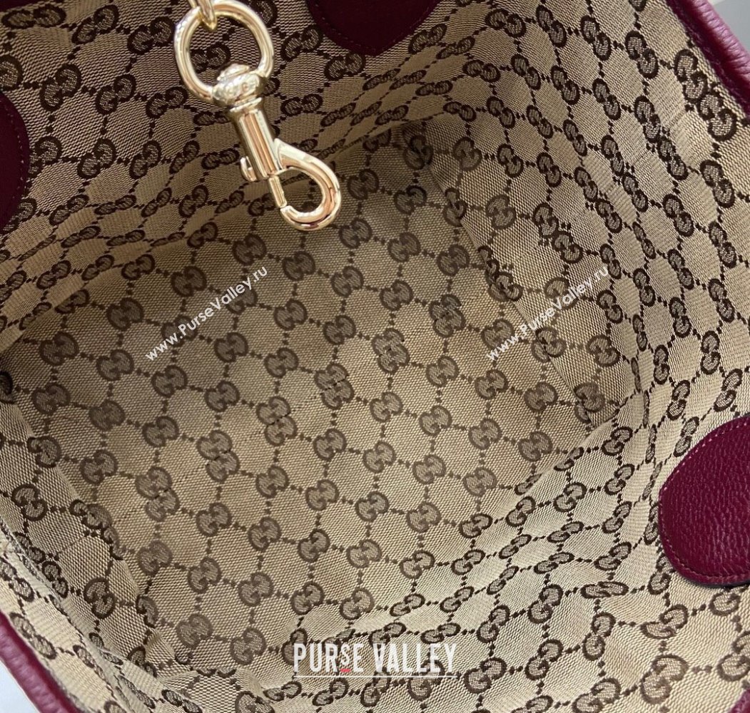 Gucci Totissima small reversible tote bag Ancora Red 2025 ‎839124 (DLH-250808030)