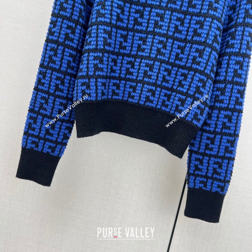 Fendi FF Sweater F122519 Blue 2023 (Q-23122519)