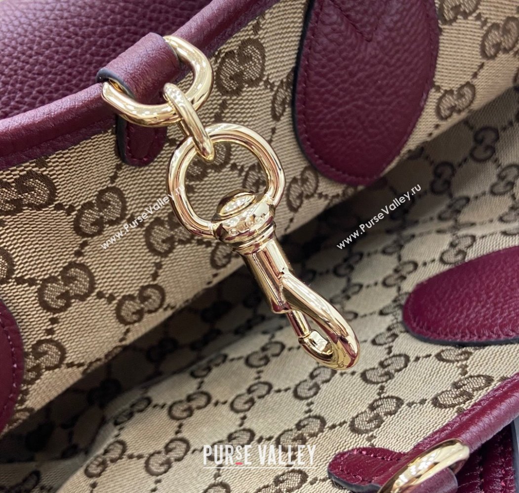 Gucci Totissima small reversible tote bag Ancora Red 2025 ‎839124 (DLH-250808030)