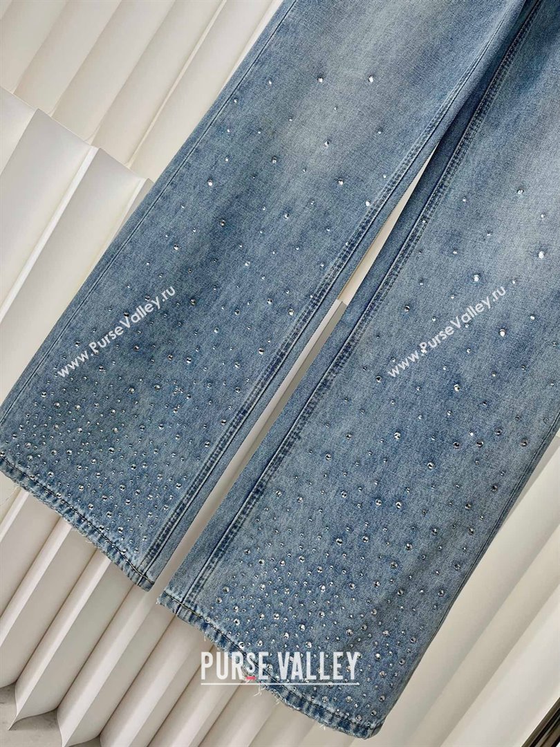 Chanel Crystal Denim Jeans CH040326 Blue 2024 (LT-24040326)