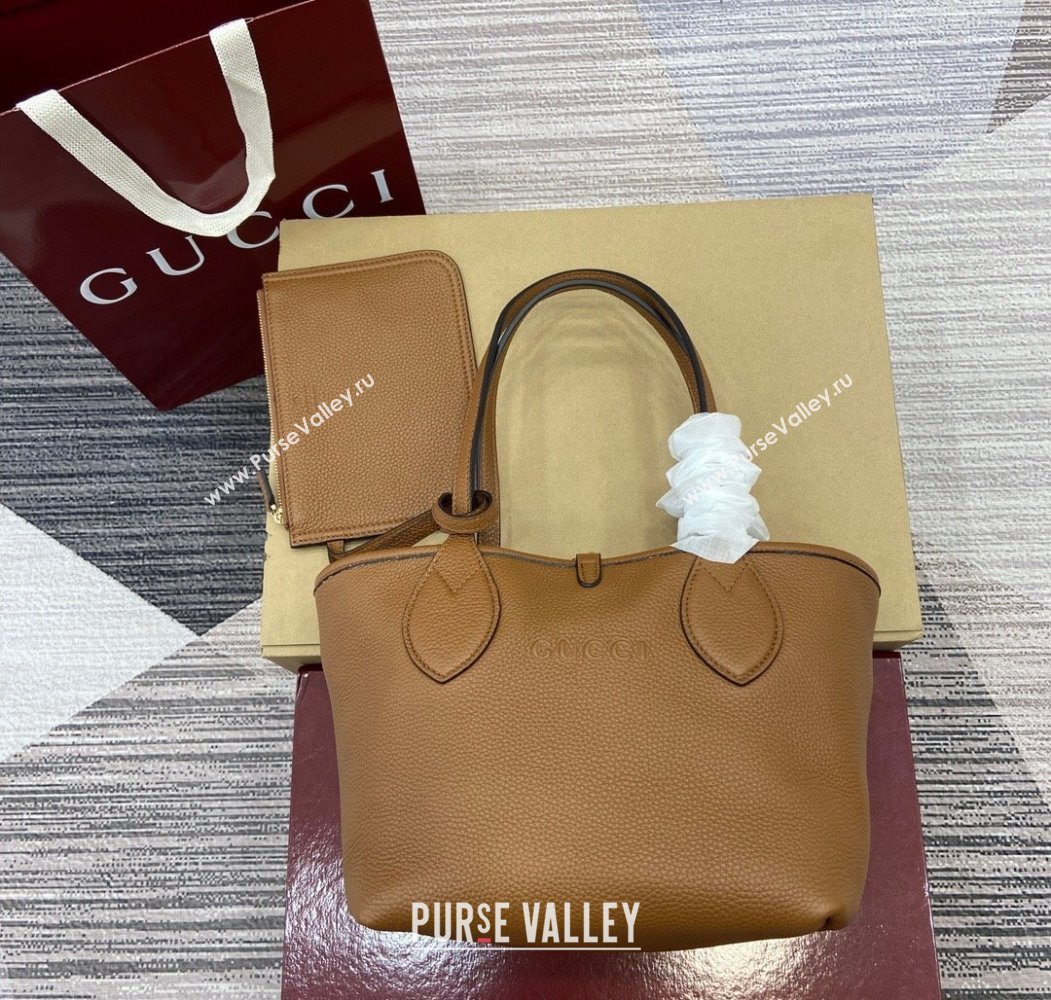 Gucci Totissima small reversible tote bag Brown 2025 ‎839124 (DLH-250808031)