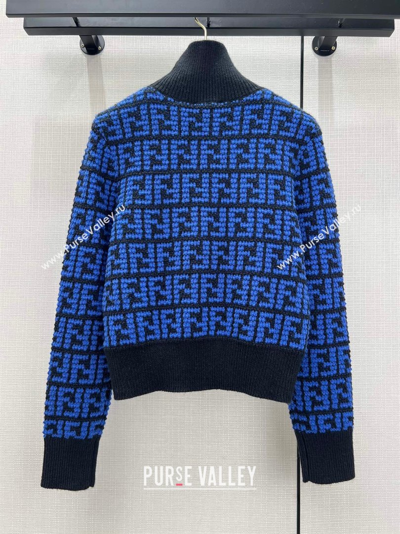 Fendi FF Sweater F122519 Blue 2023 (Q-23122519)