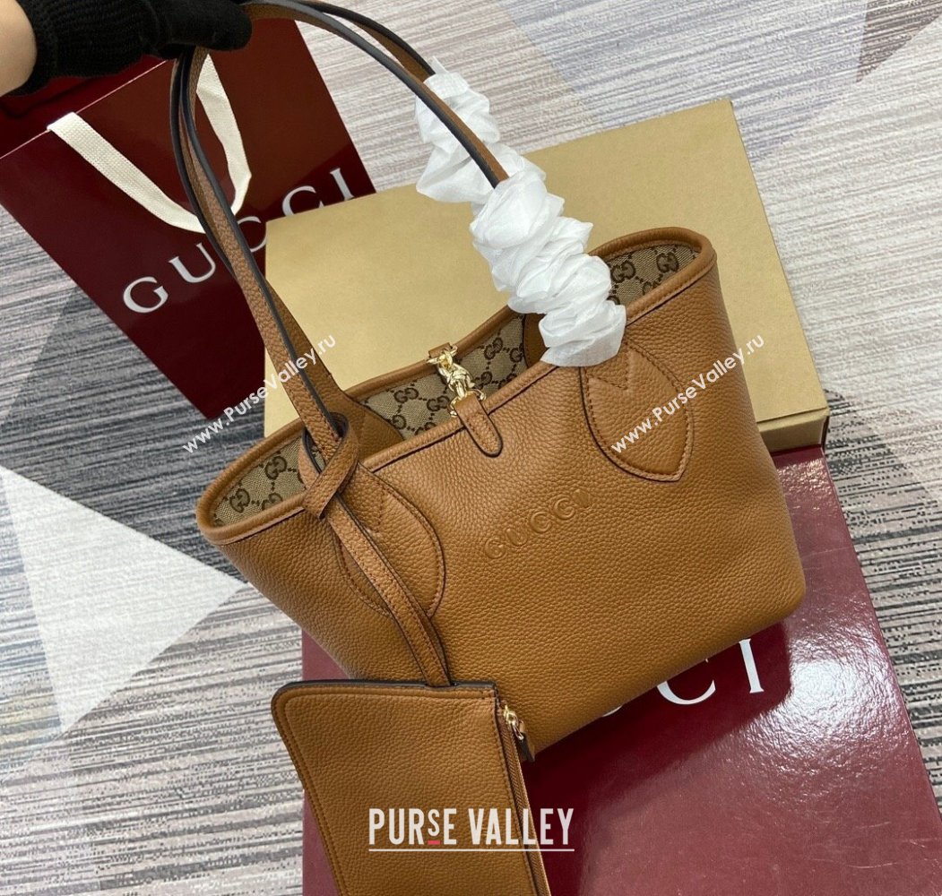 Gucci Totissima small reversible tote bag Brown 2025 ‎839124 (DLH-250808031)