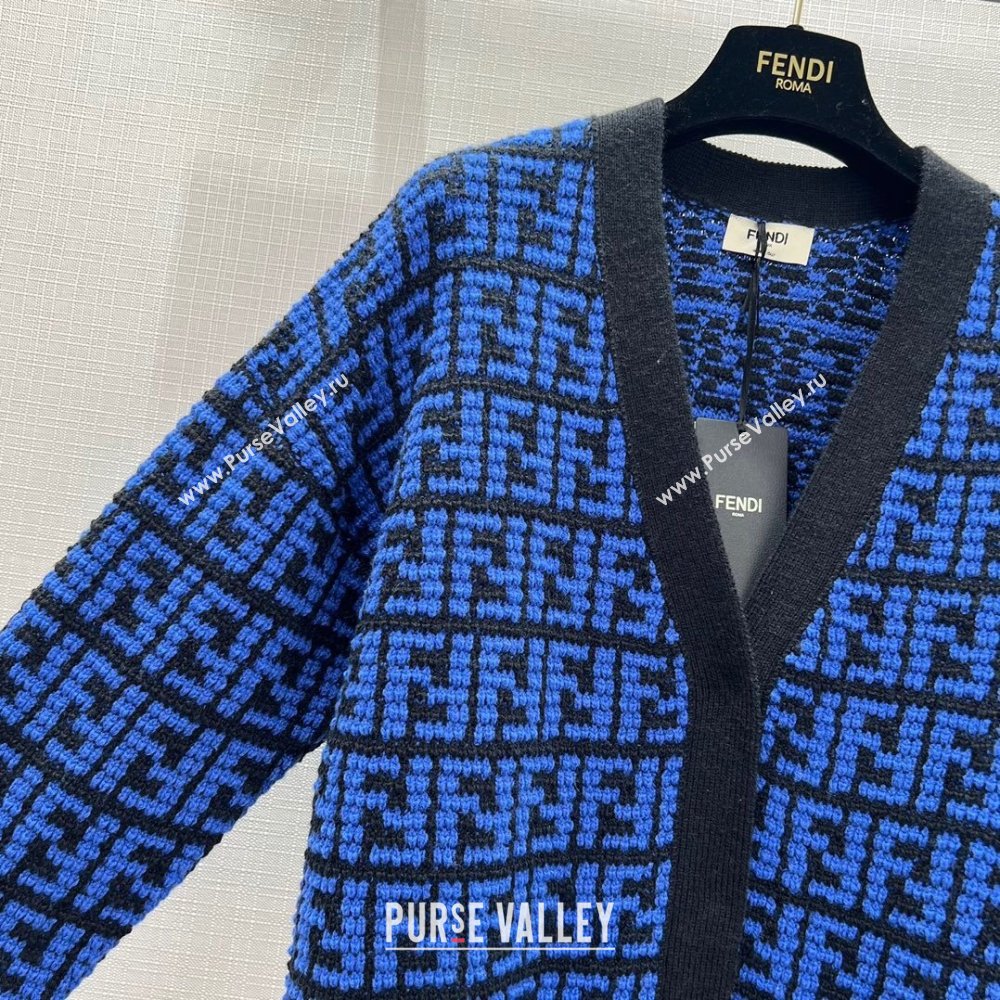 Fendi FF Cardigan F122520 Blue 2023 (Q-23122520)