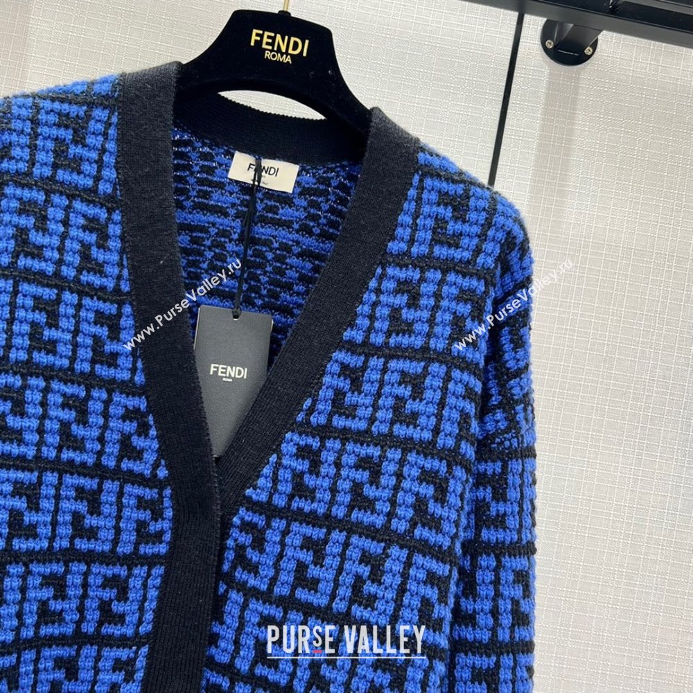 Fendi FF Cardigan F122520 Blue 2023 (Q-23122520)