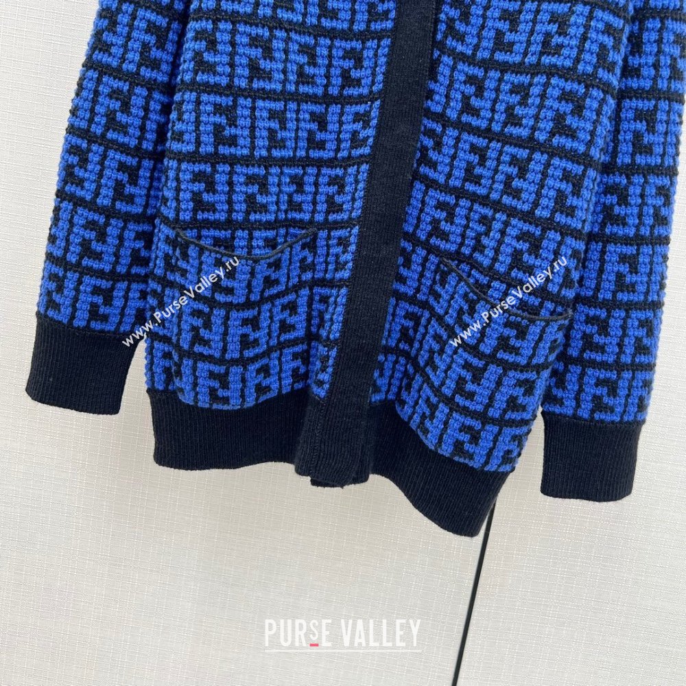 Fendi FF Cardigan F122520 Blue 2023 (Q-23122520)