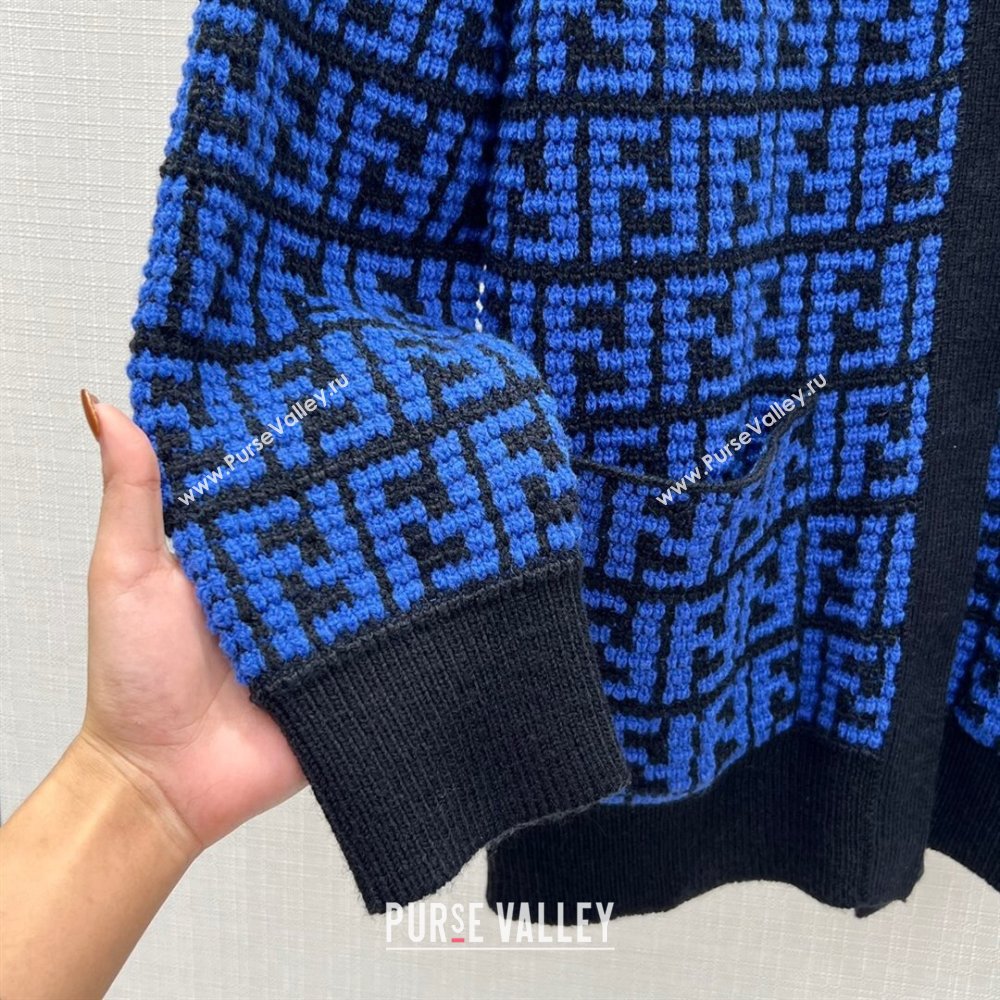 Fendi FF Cardigan F122520 Blue 2023 (Q-23122520)