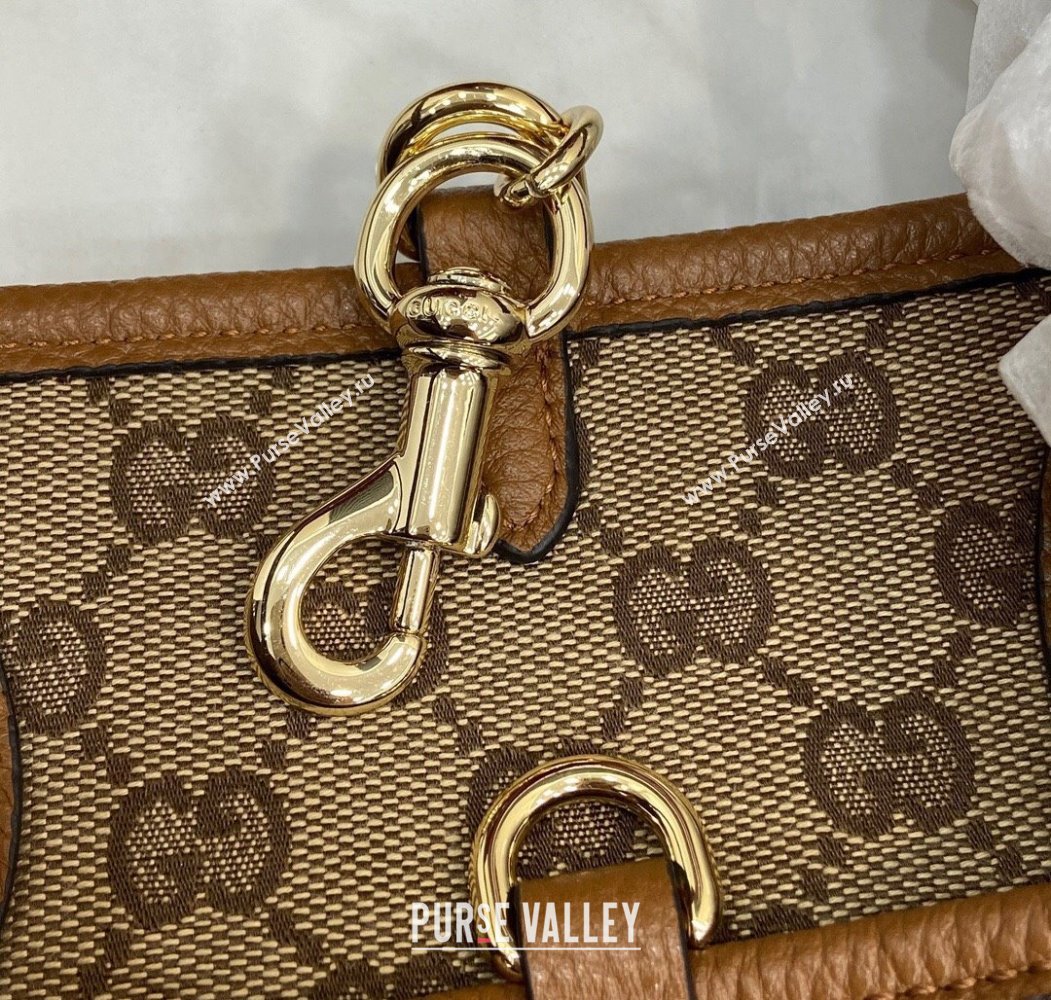 Gucci Totissima small reversible tote bag Brown 2025 ‎839124 (DLH-250808031)