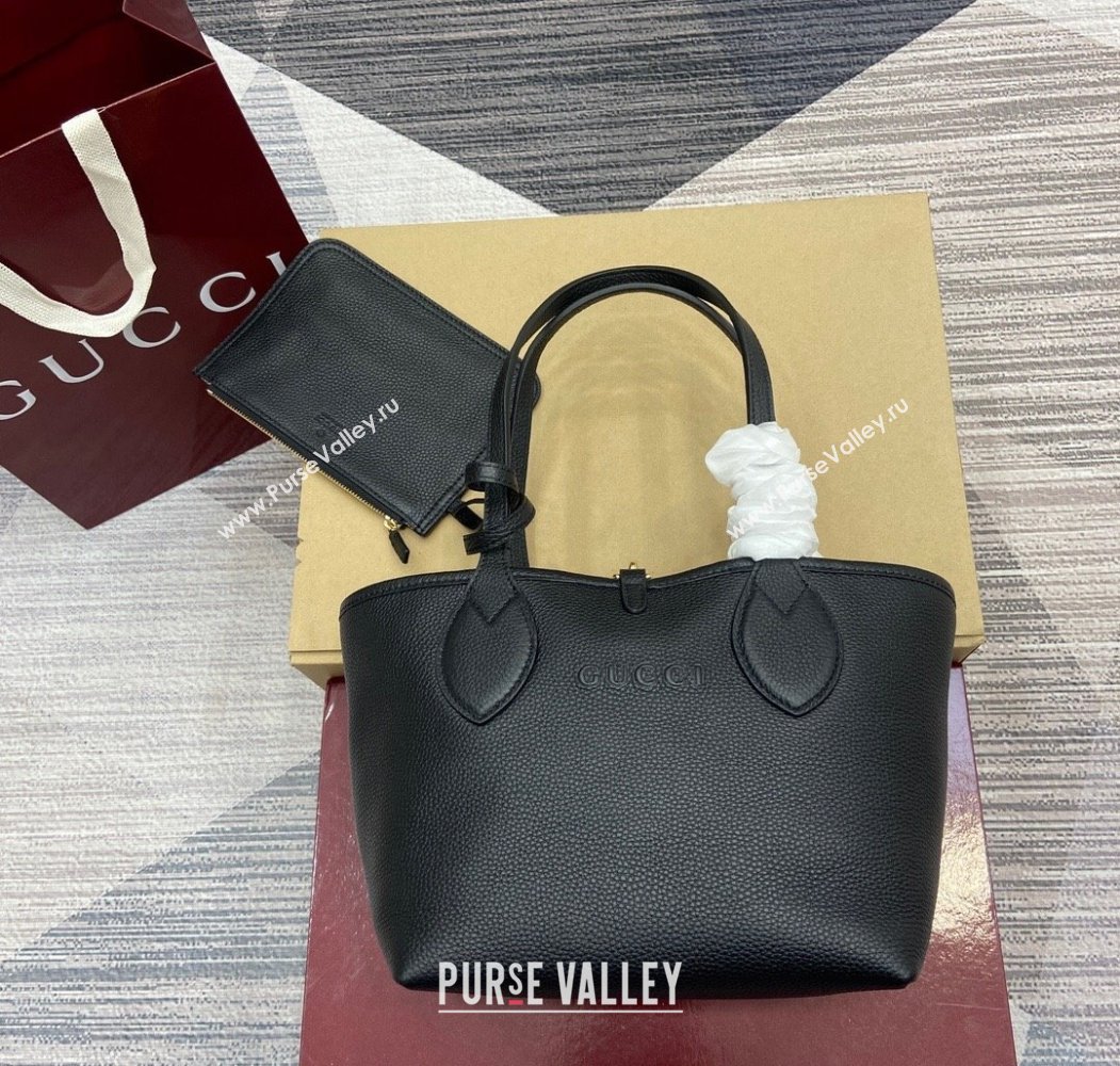 Gucci Totissima small reversible tote bag Black 2025 ‎839124 (DLH-250808032)