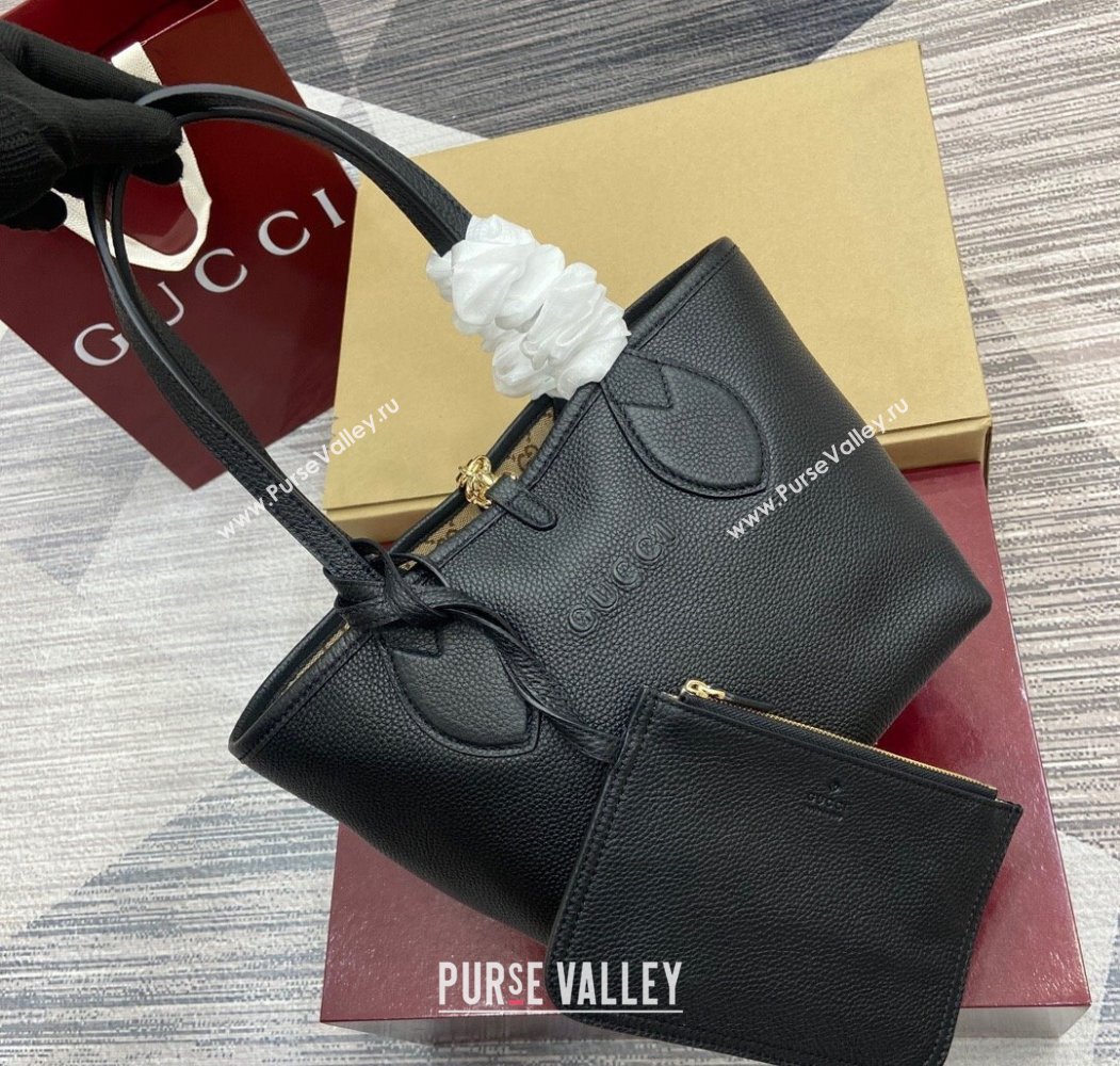 Gucci Totissima small reversible tote bag Black 2025 ‎839124 (DLH-250808032)