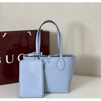 Gucci Totissima small reversible tote bag Light Blue 2025 ‎839124 (DLH-250808033)