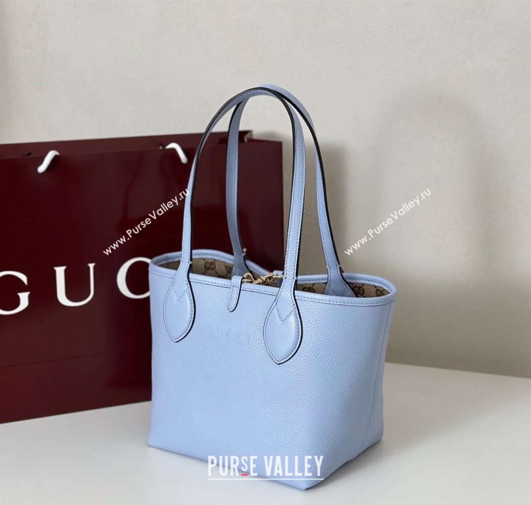 Gucci Totissima small reversible tote bag Light Blue 2025 ‎839124 (DLH-250808033)