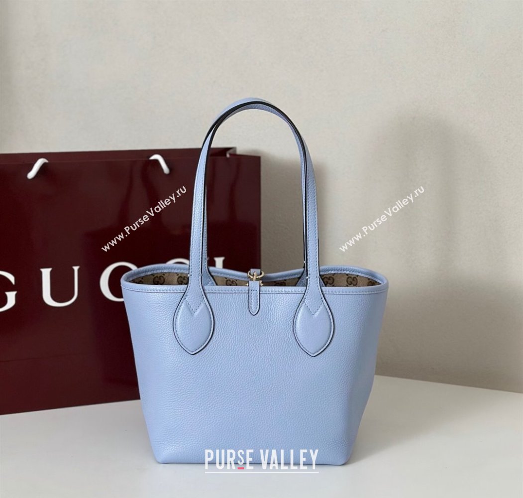 Gucci Totissima small reversible tote bag Light Blue 2025 ‎839124 (DLH-250808033)
