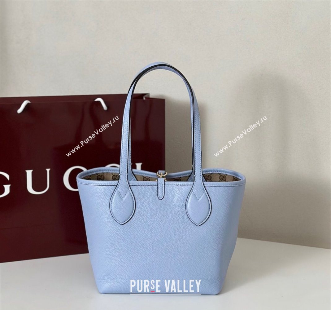 Gucci Totissima small reversible tote bag Light Blue 2025 ‎839124 (DLH-251124129)