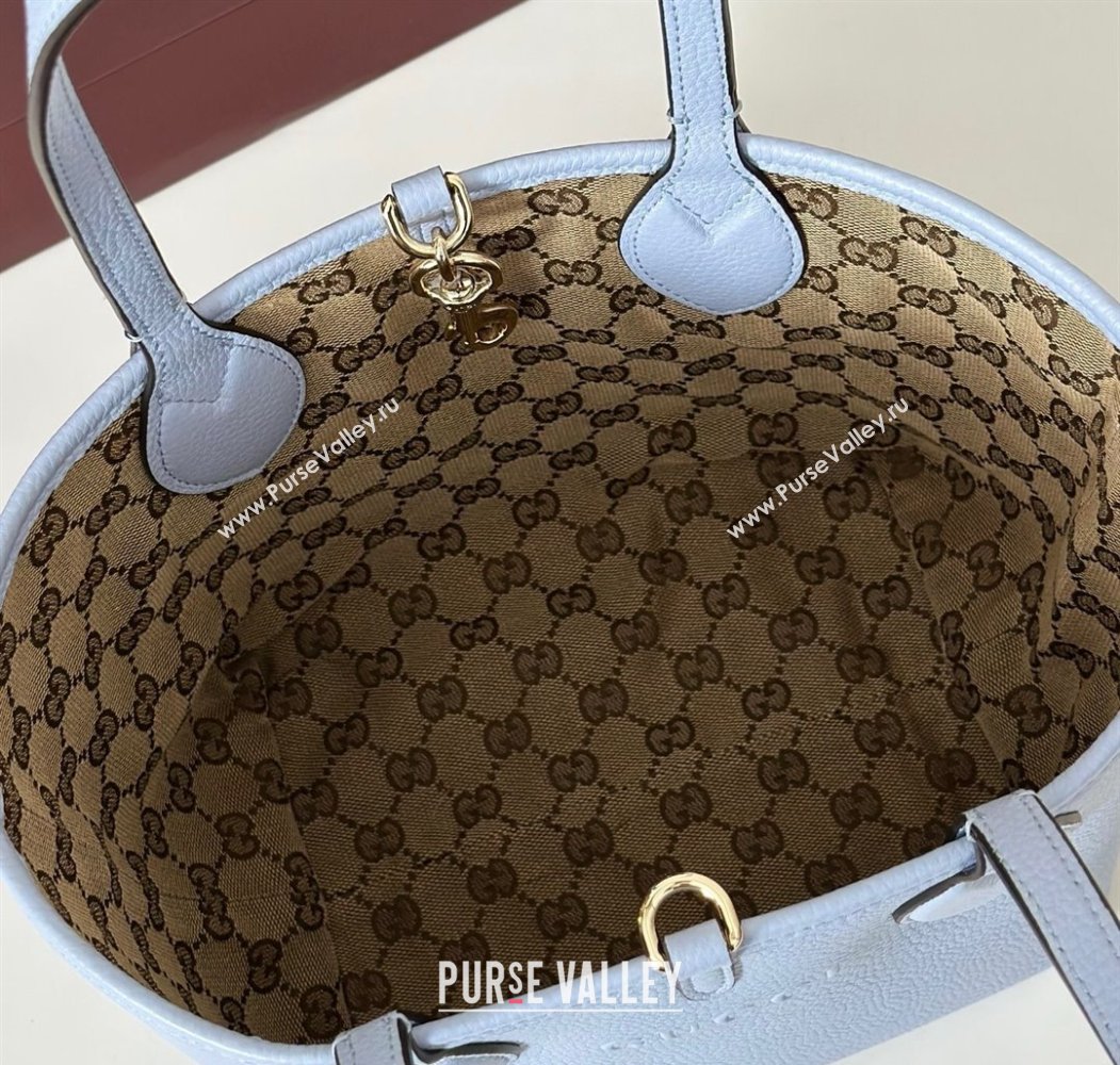 Gucci Totissima small reversible tote bag Light Blue 2025 ‎839124 (DLH-250808033)