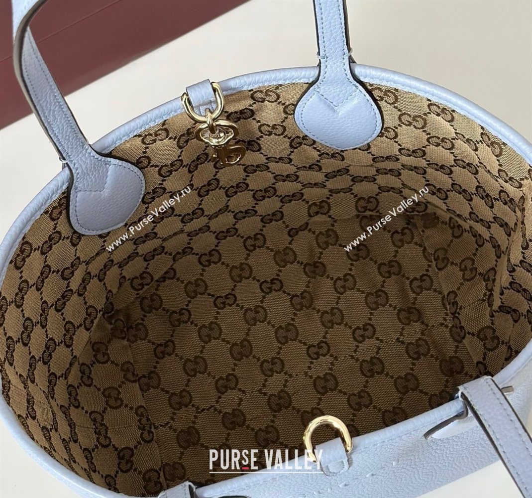 Gucci Totissima small reversible tote bag Light Blue 2025 ‎839124 (DLH-251124129)