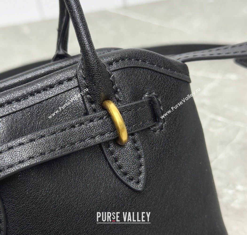 Miu Miu Leather trick Micro bag Black 2025 5NR037 (99-250618034)