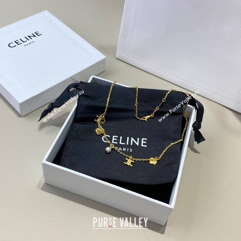 Celine Teen Charms Necklace C110440 2024 (YF-24110440)