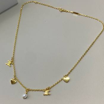 Celine Teen Charms Necklace C110440 2024 (YF-24110440)