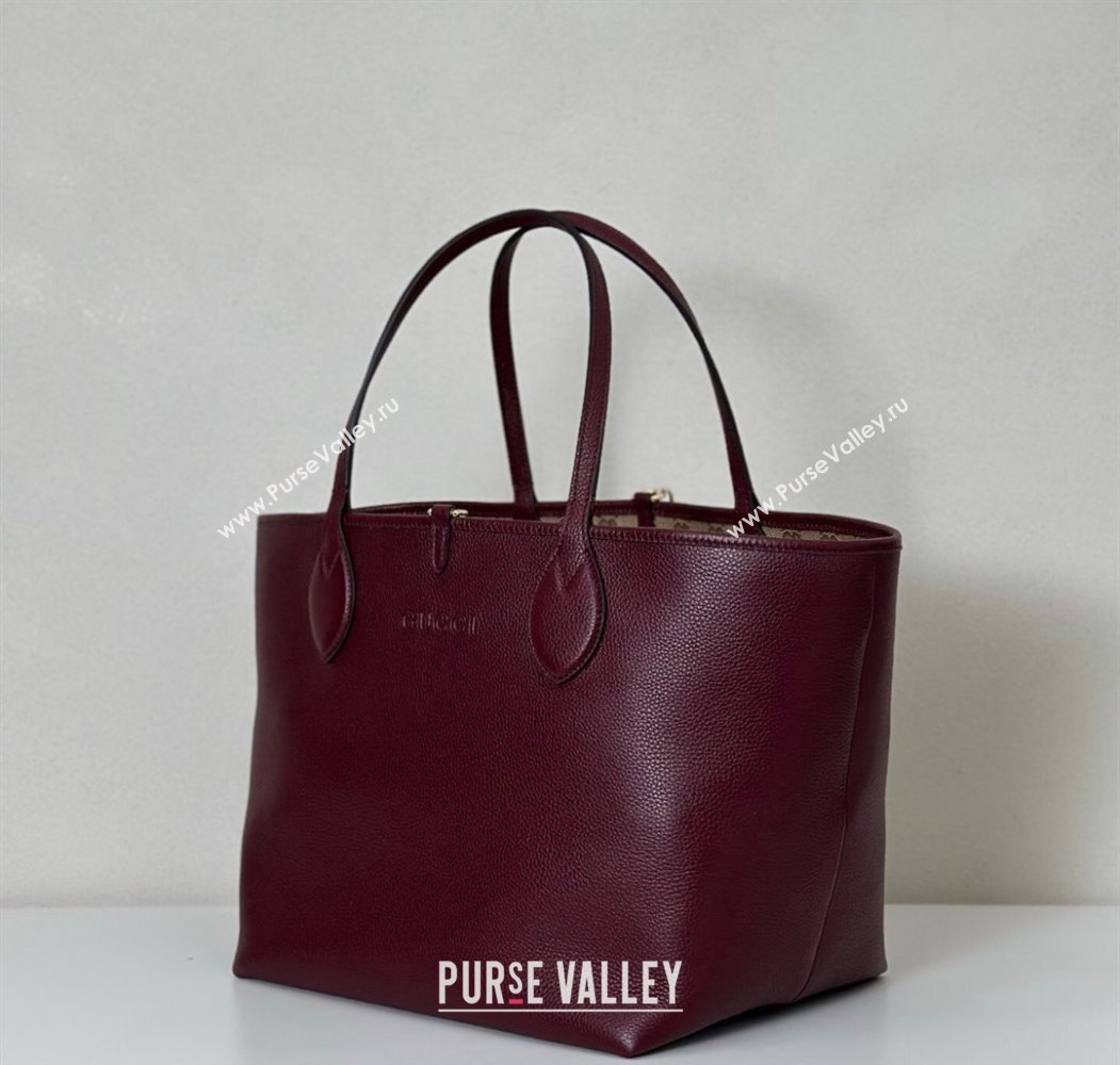 Gucci Totissima Large reversible tote bag Ancora Red 2025 ‎839112 (DLH-250808034)