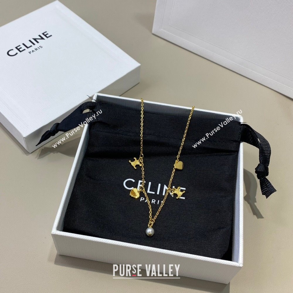 Celine Teen Charms Necklace C110440 2024 (YF-24110440)