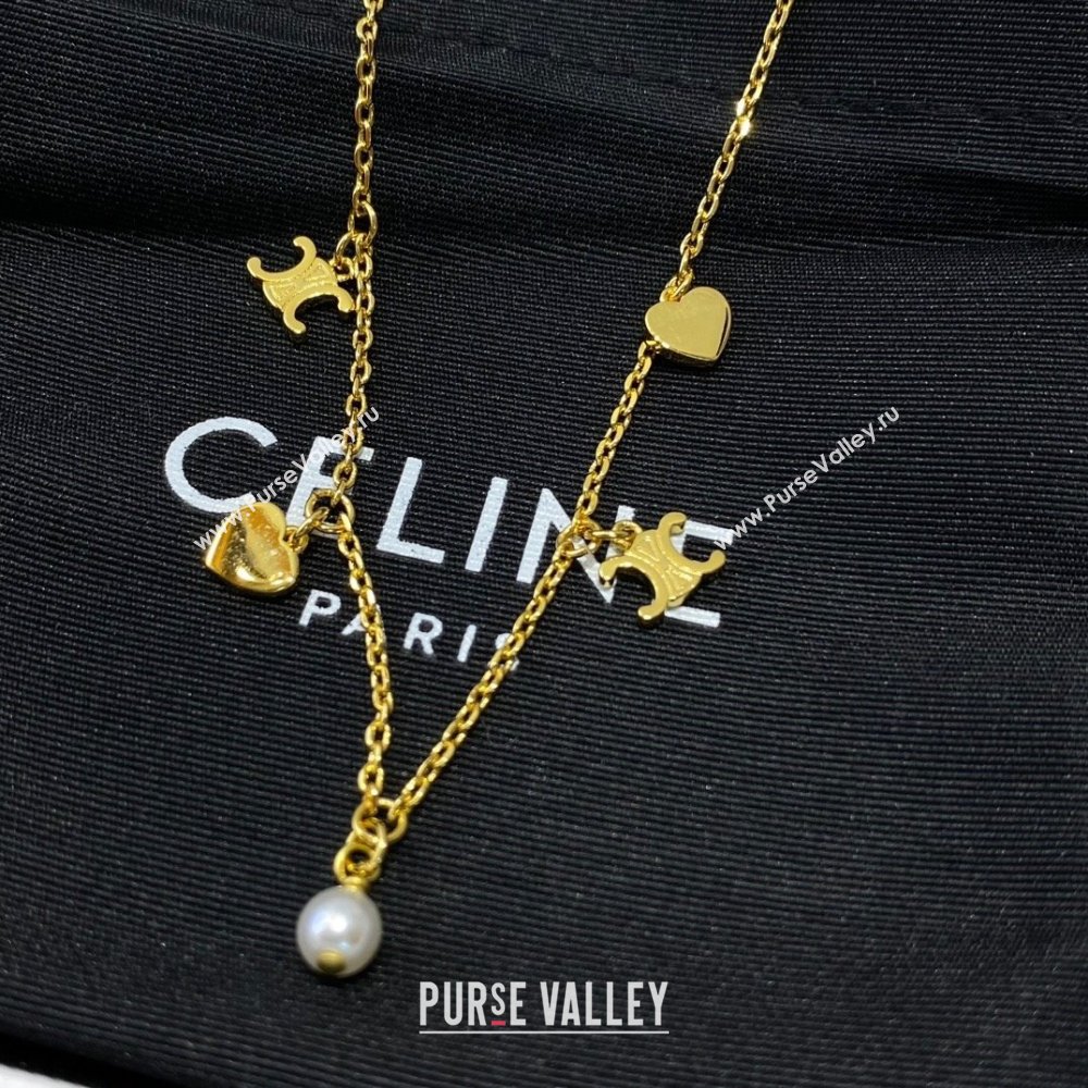 Celine Teen Charms Necklace C110440 2024 (YF-24110440)