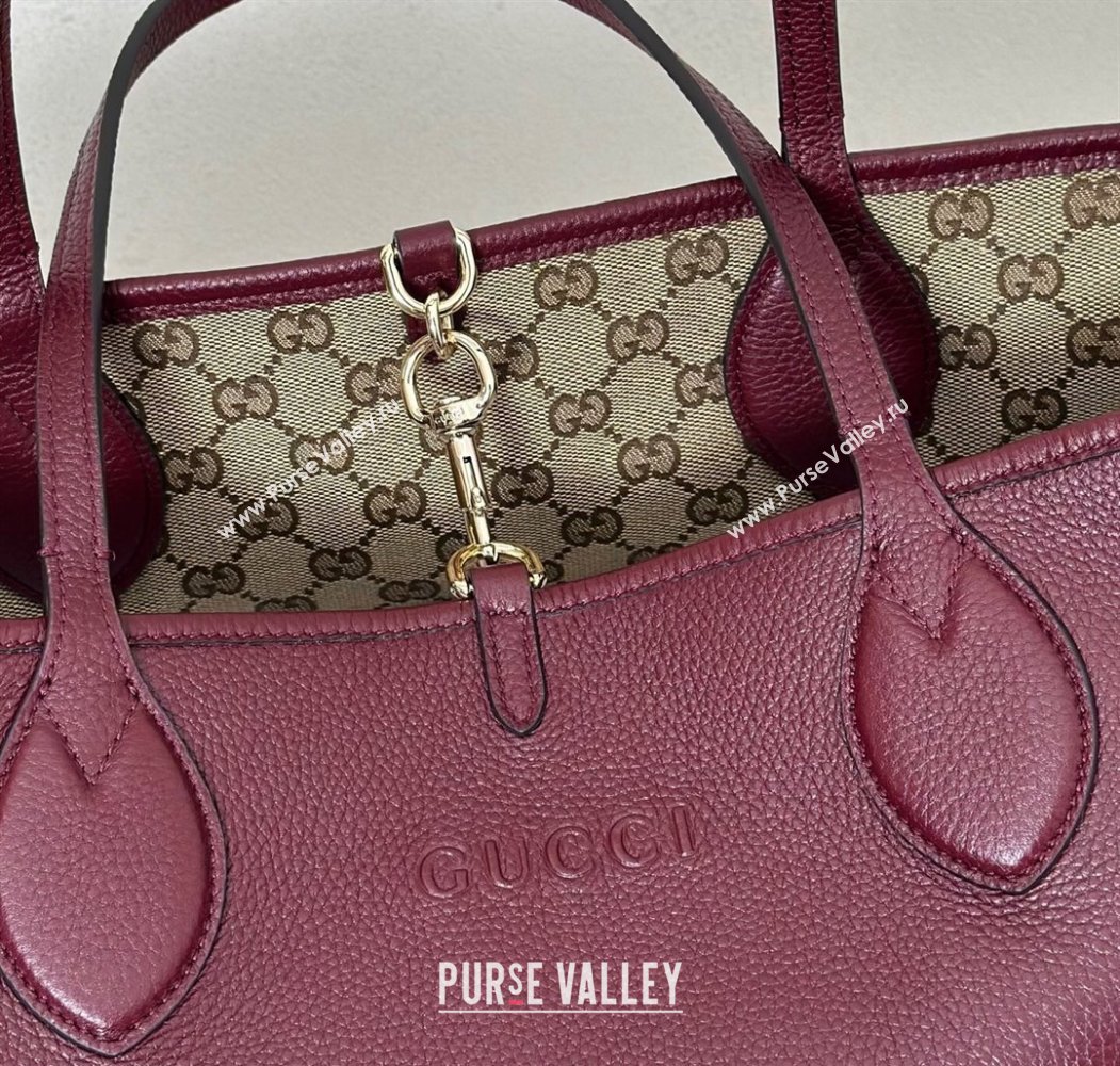 Gucci Totissima Large reversible tote bag Ancora Red 2025 ‎839112 (DLH-250808034)