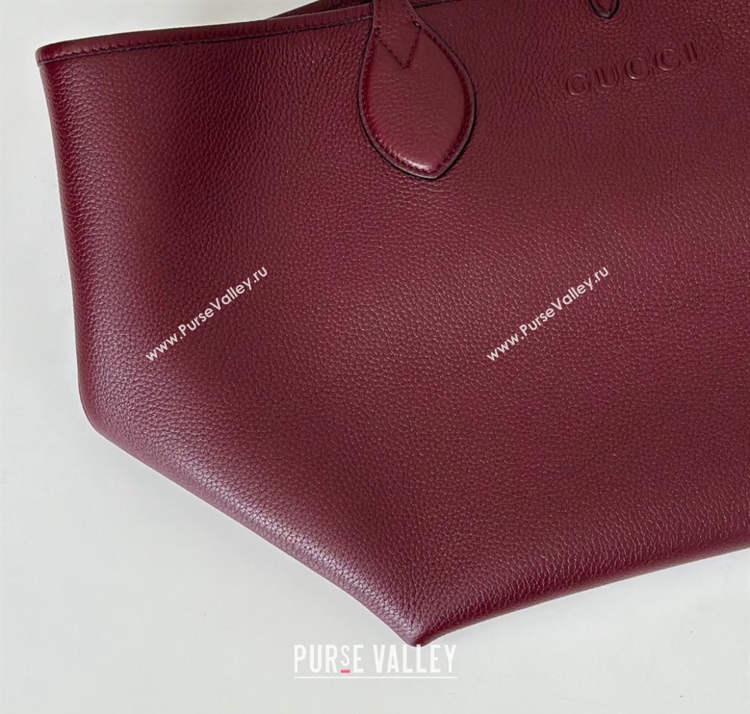 Gucci Totissima Large reversible tote bag Ancora Red 2025 ‎839112 (DLH-250808034)