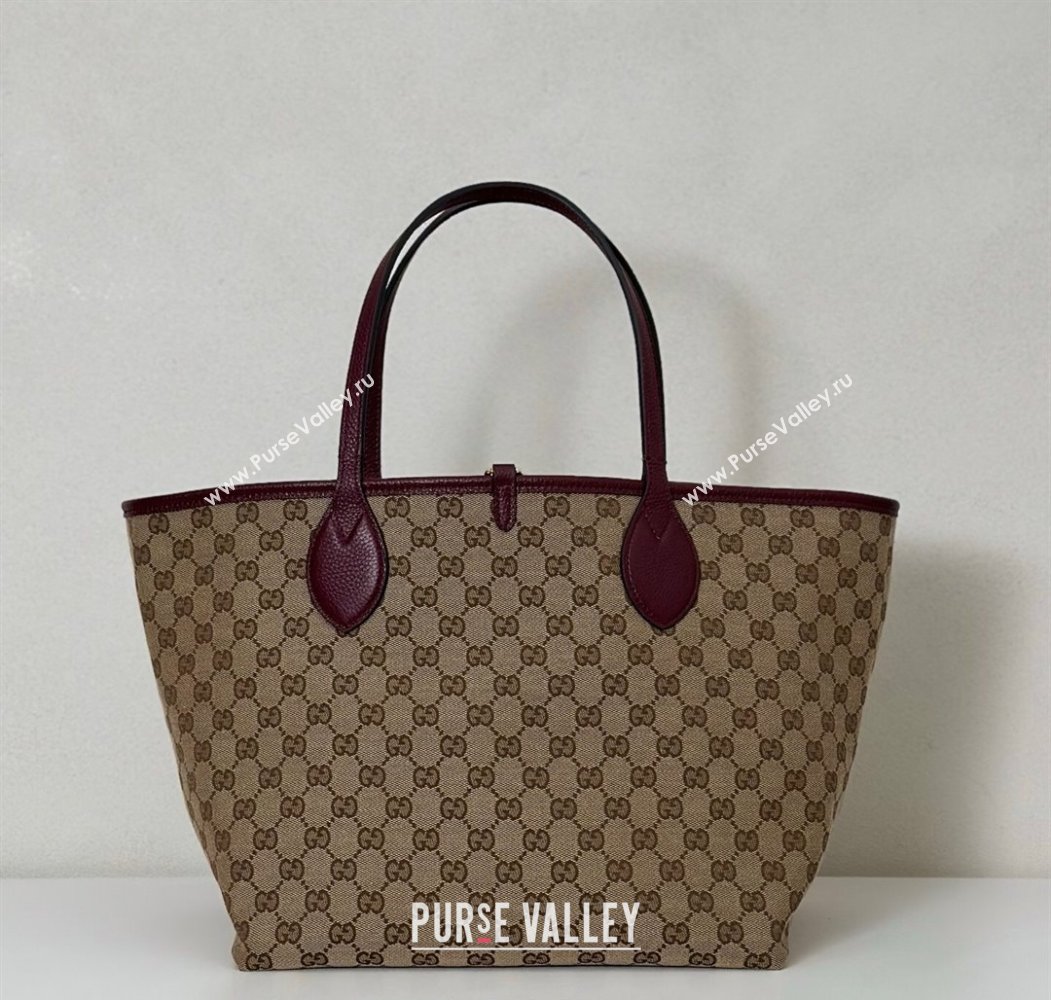 Gucci Totissima Large reversible tote bag Ancora Red 2025 ‎839112 (DLH-250808034)