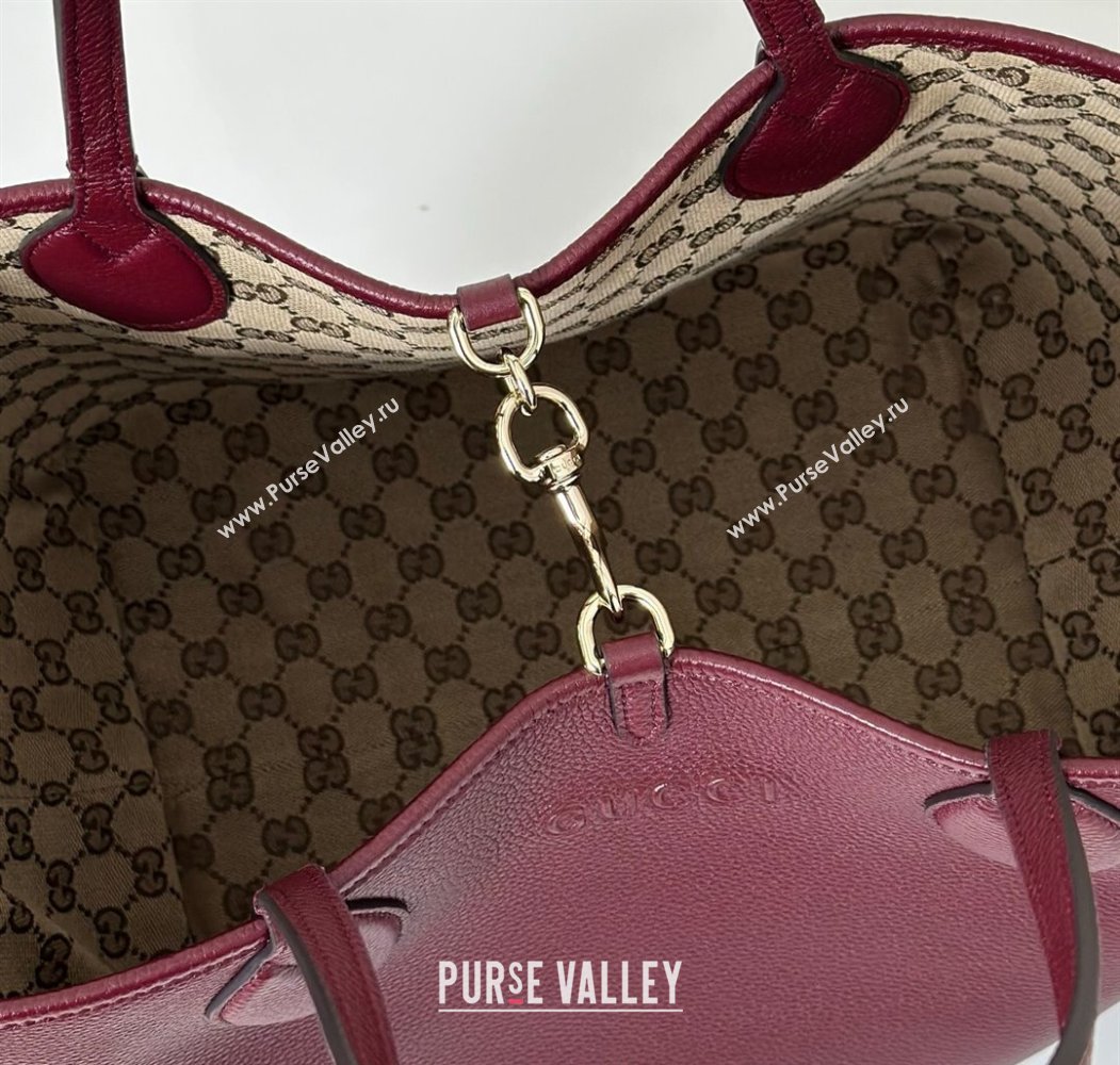 Gucci Totissima Large reversible tote bag Ancora Red 2025 ‎839112 (DLH-250808034)