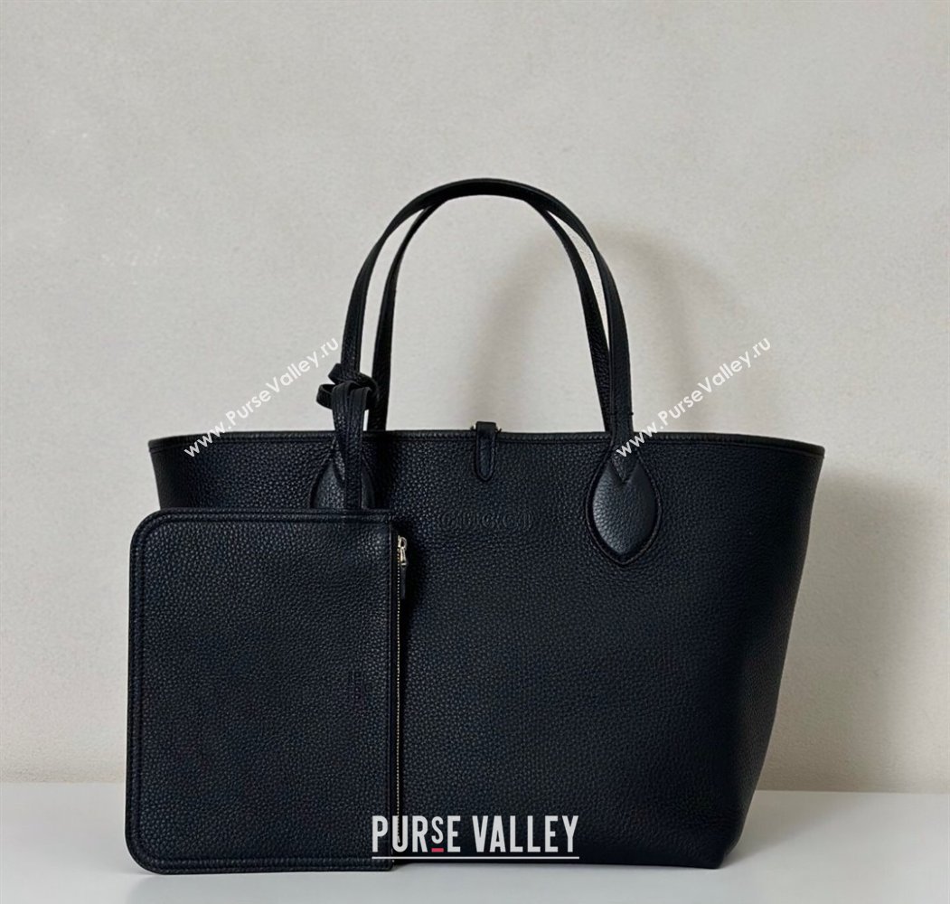 Gucci Totissima Large reversible tote bag Black 2025 ‎839112 (DLH-250808035)