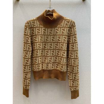 Fendi FF Sweater F122521 Brown 2023 (Q-23122521)