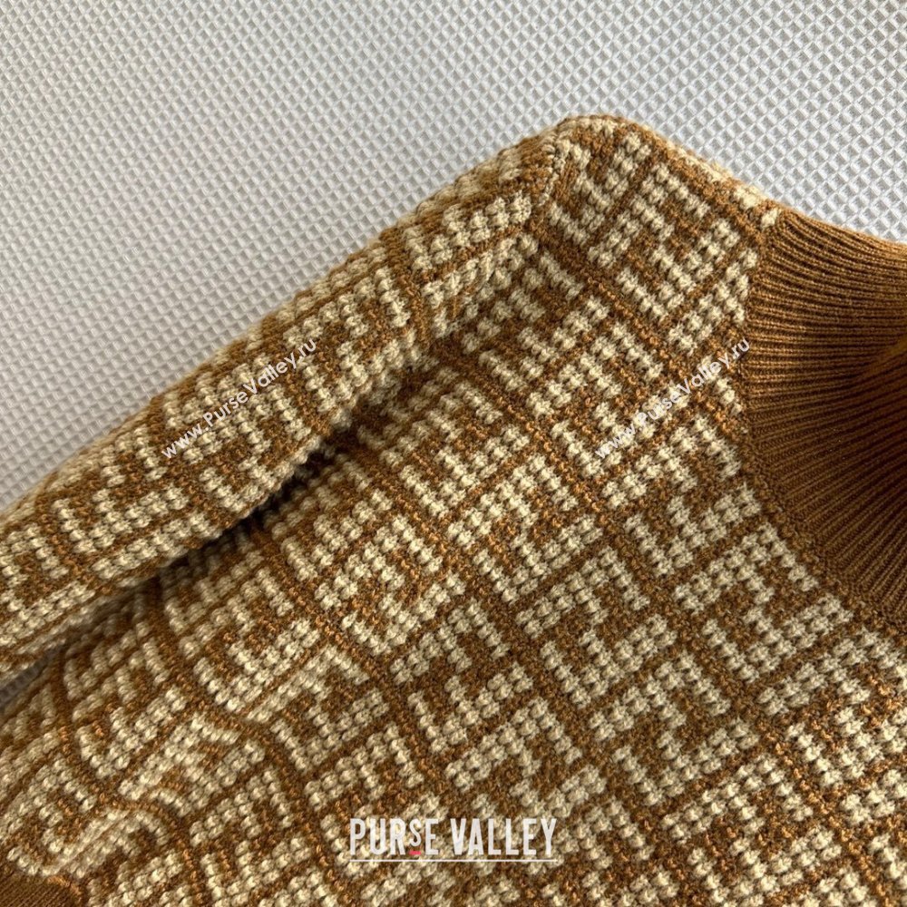 Fendi FF Sweater F122521 Brown 2023 (Q-23122521)