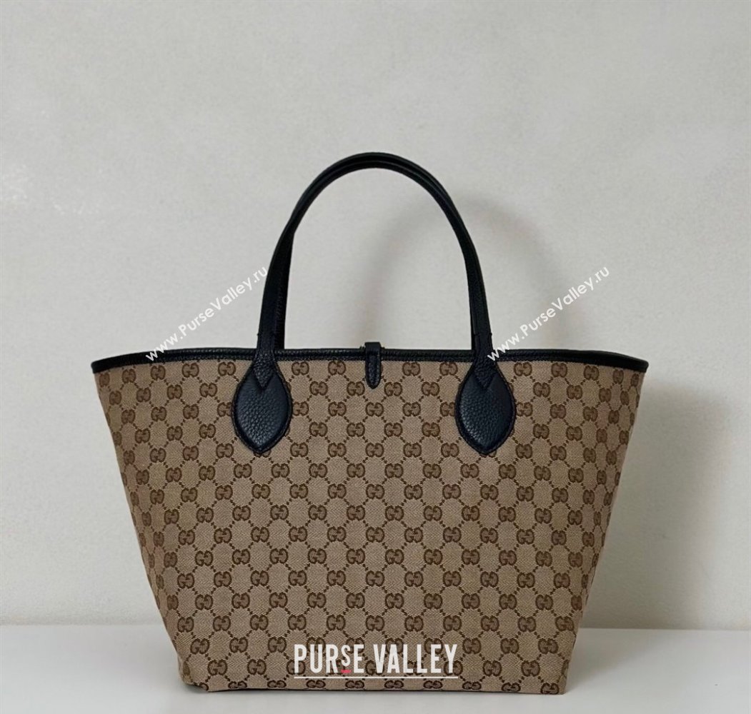 Gucci Totissima Large reversible tote bag Black 2025 ‎839112 (DLH-250808035)