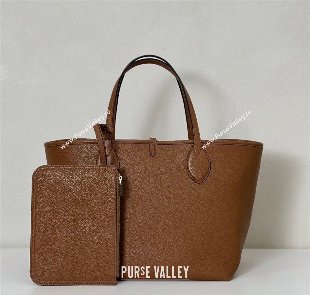 Gucci Totissima Large reversible tote bag Brown 2025 ‎839112 (DLH-250808036)