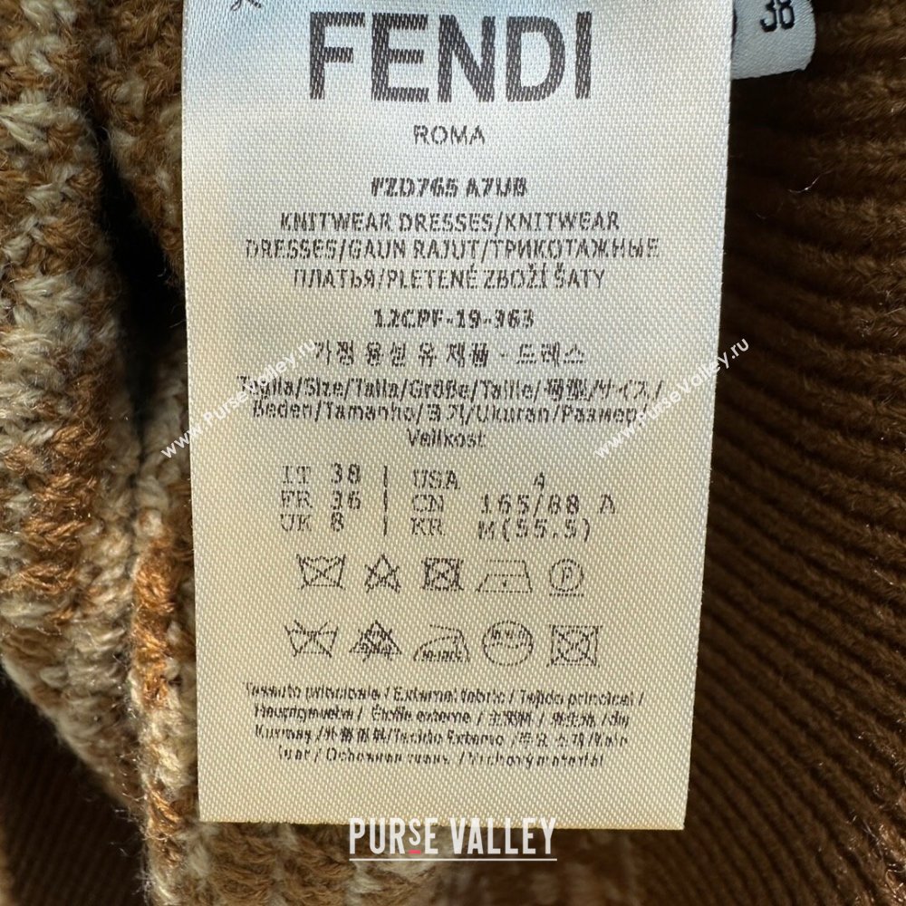 Fendi FF Sweater F122521 Brown 2023 (Q-23122521)