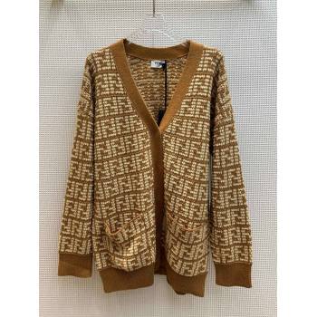 Fendi FF Cardigan F122522 Brown 2023 (Q-23122522)