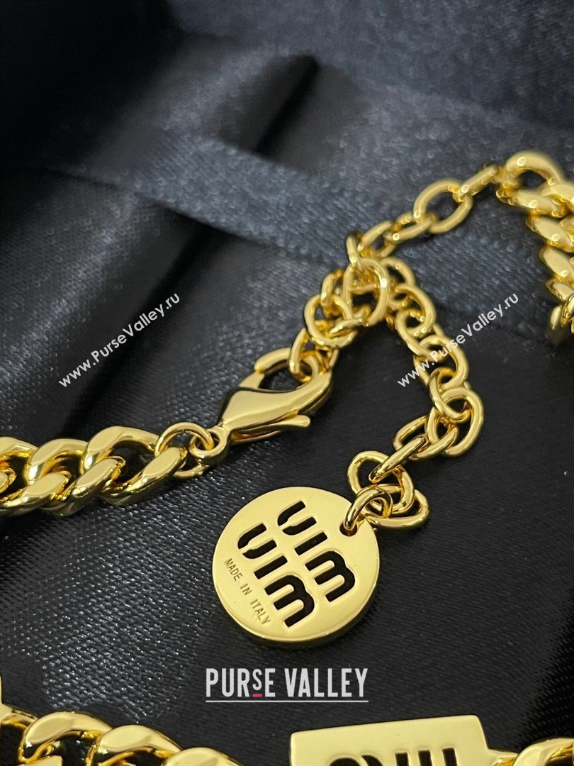 Miu Miu Necklace M110437 Gold 2024 (YF-24110437)