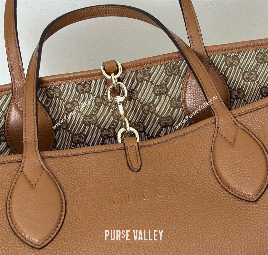 Gucci Totissima Large reversible tote bag Brown 2025 ‎839112 (DLH-250808036)