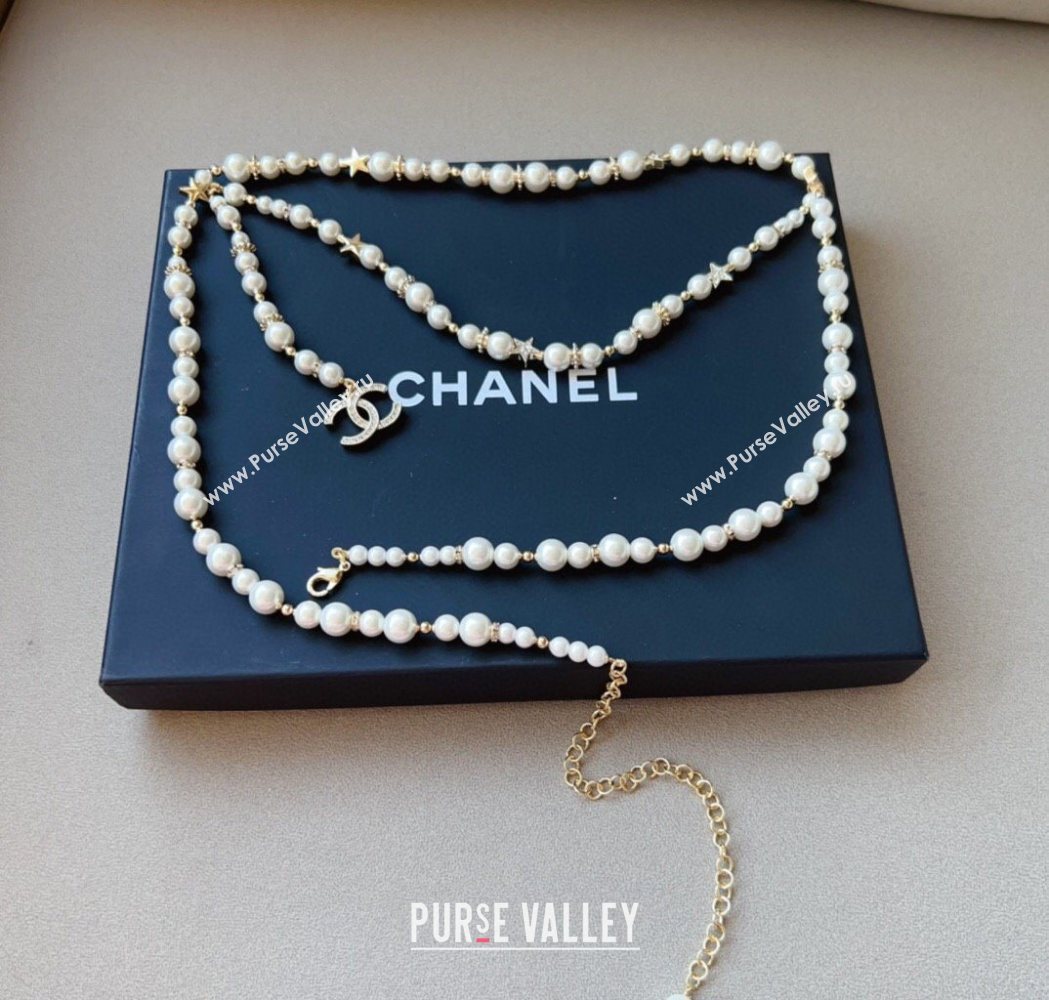 Chanel Pearls Chain Belt 2025 0618 (99-250618057)