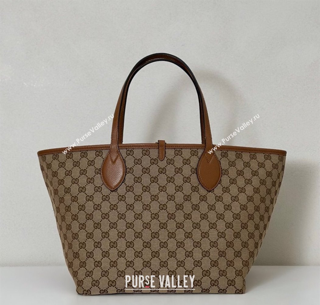 Gucci Totissima Large reversible tote bag Brown 2025 ‎839112 (DLH-250808036)