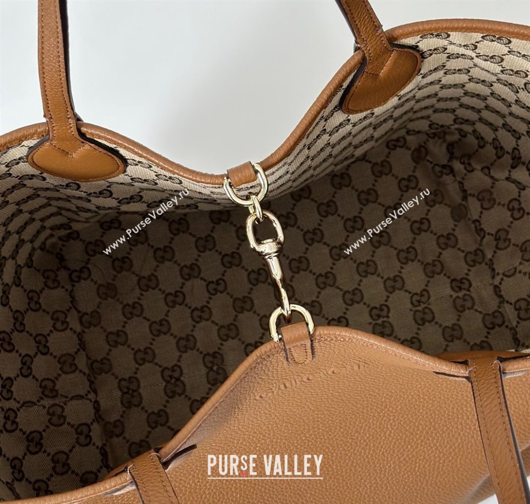 Gucci Totissima Large reversible tote bag Brown 2025 ‎839112 (DLH-250808036)