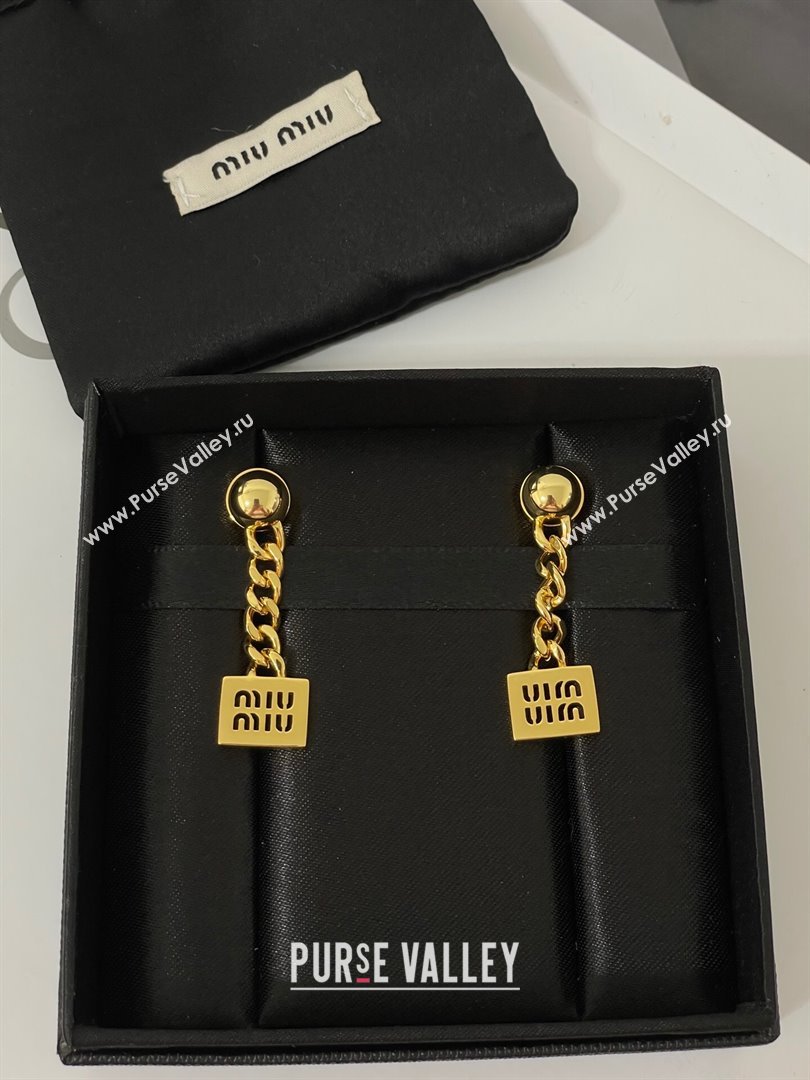 Miu Miu Earrings M110436 Gold 2024 (YF-24110436)