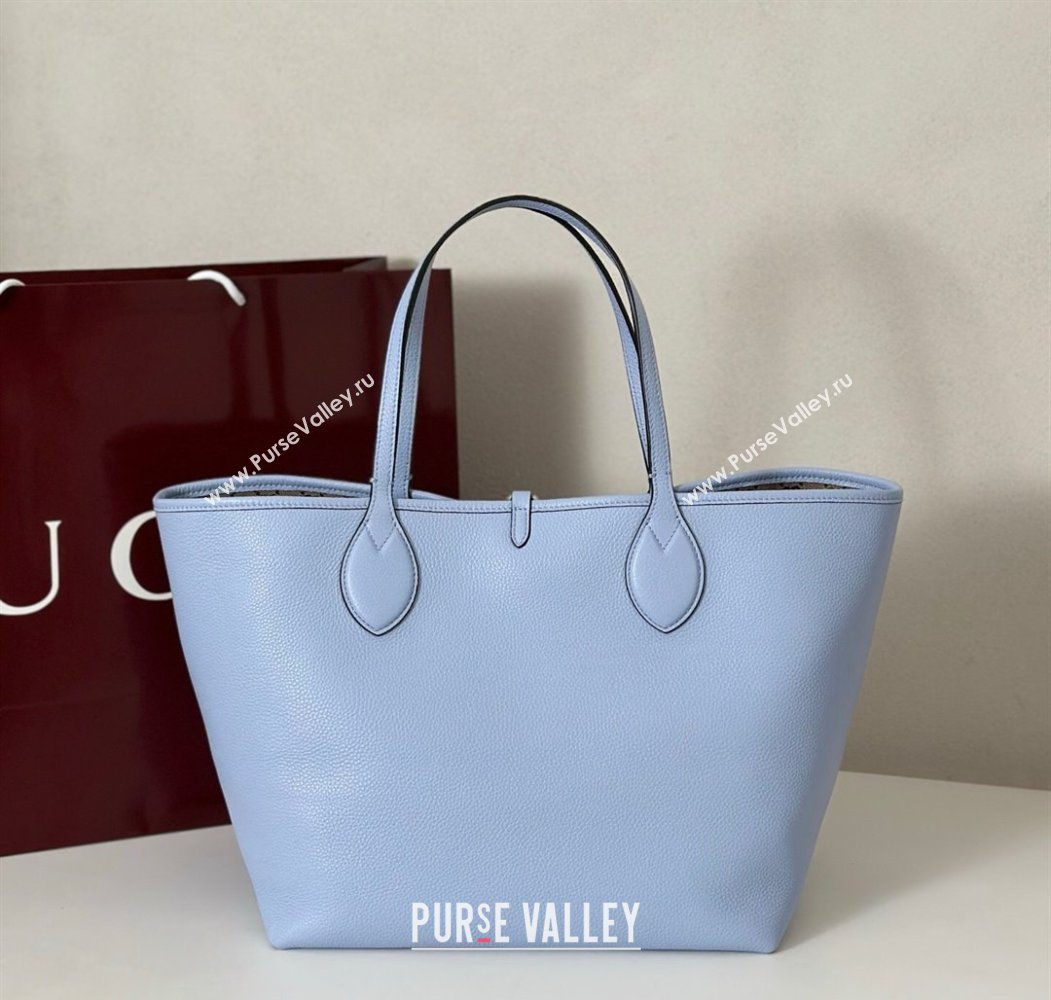 Gucci Totissima Large reversible tote bag Light Blue 2025 ‎839112 (DLH-250808037)