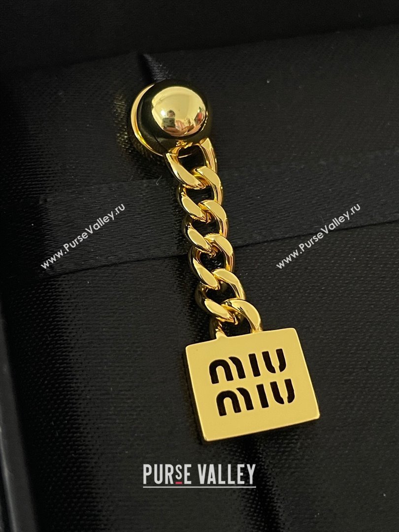 Miu Miu Earrings M110436 Gold 2024 (YF-24110436)