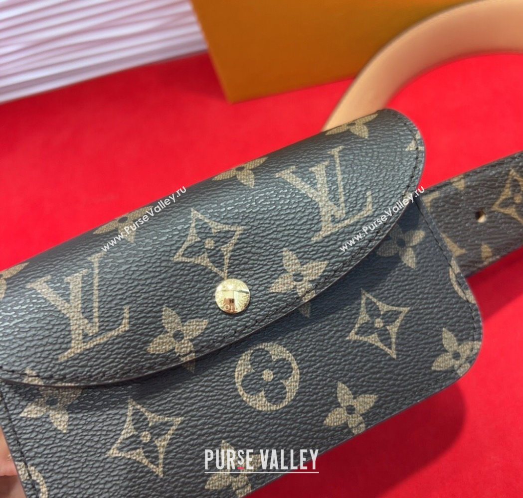 Louis Vuitton Monogram Pouch Belt 3cm 2025 0618 (99-250618036)