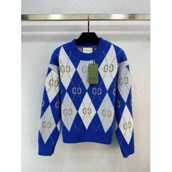 Gucci Knit Sweater G122526 Blue 2023 (Q-23122526)