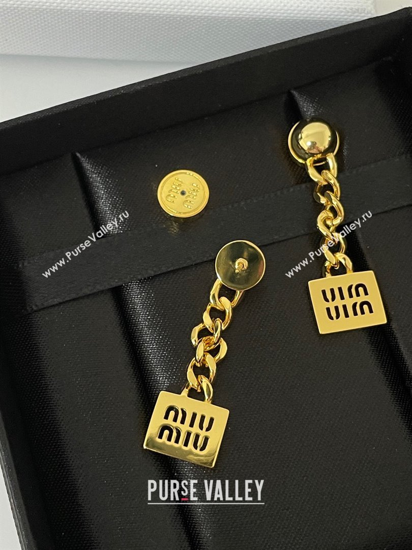 Miu Miu Earrings M110436 Gold 2024 (YF-24110436)