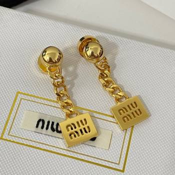 Miu Miu Earrings M110436 Gold 2024 (YF-24110436)