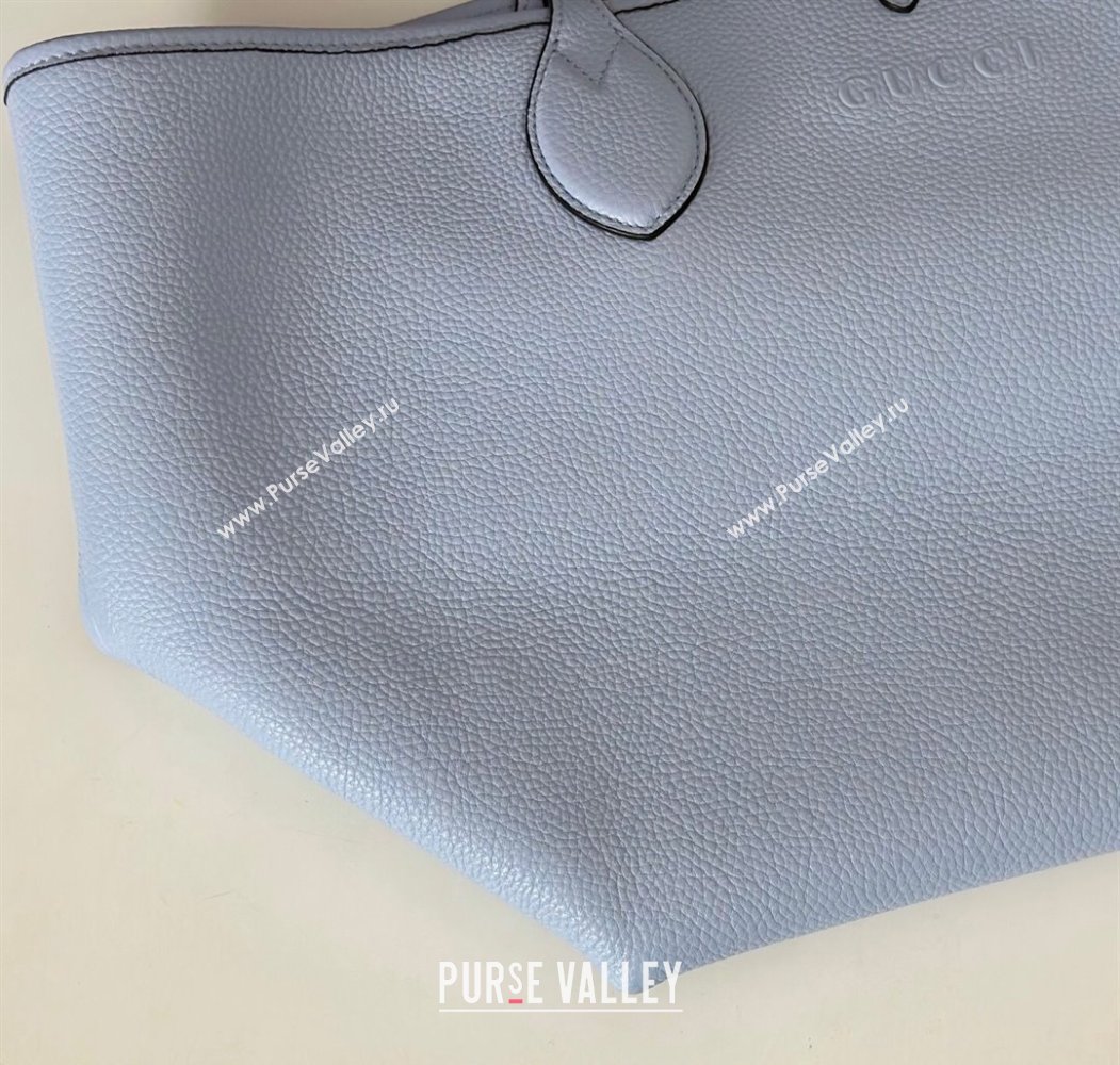 Gucci Totissima Large reversible tote bag Light Blue 2025 ‎839112 (DLH-250808037)